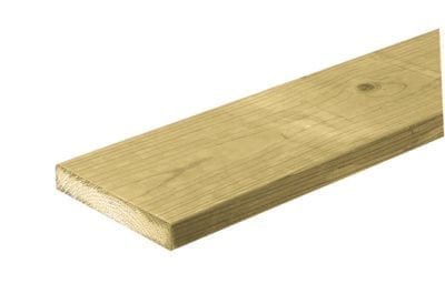 Schuttingplank Geïmpregneerd 2.8x14.5 cm | 103036