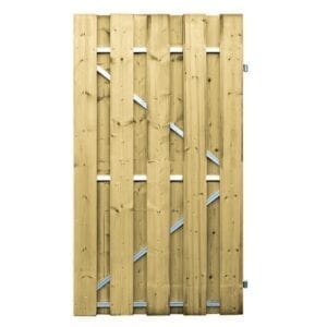 Deur Vuren Stalen Frame 100x190 cm l 103307