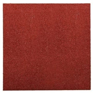 Rubber tegel Rood 50*50*3