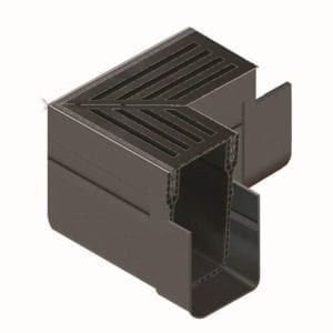 Hoekstuk Slimline Designgoot Aco