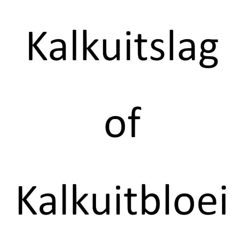 kalkuitslag