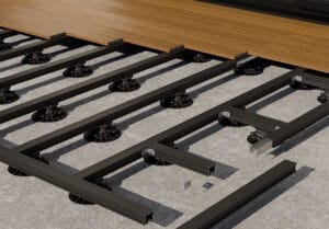StructurAL Aluminium onderregels voor Composiet vlonderplanken